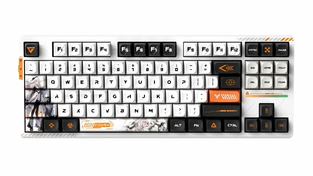 Геймърска механична клавиатура VGN V87 PRO Diana - Aniya Switches, BT5.0, 2.4G