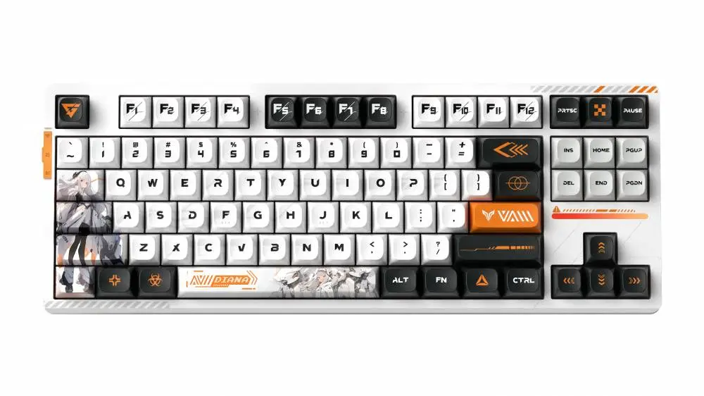 Геймърска механична клавиатура VGN V87 PRO Diana - Aniya Switches, BT5.0, 2.4G