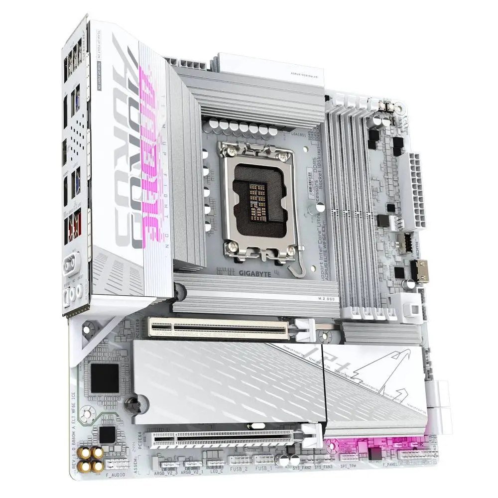 Дънна платка Gigabyte B860M AORUS ELITE WIFI6E ICE LGA1851