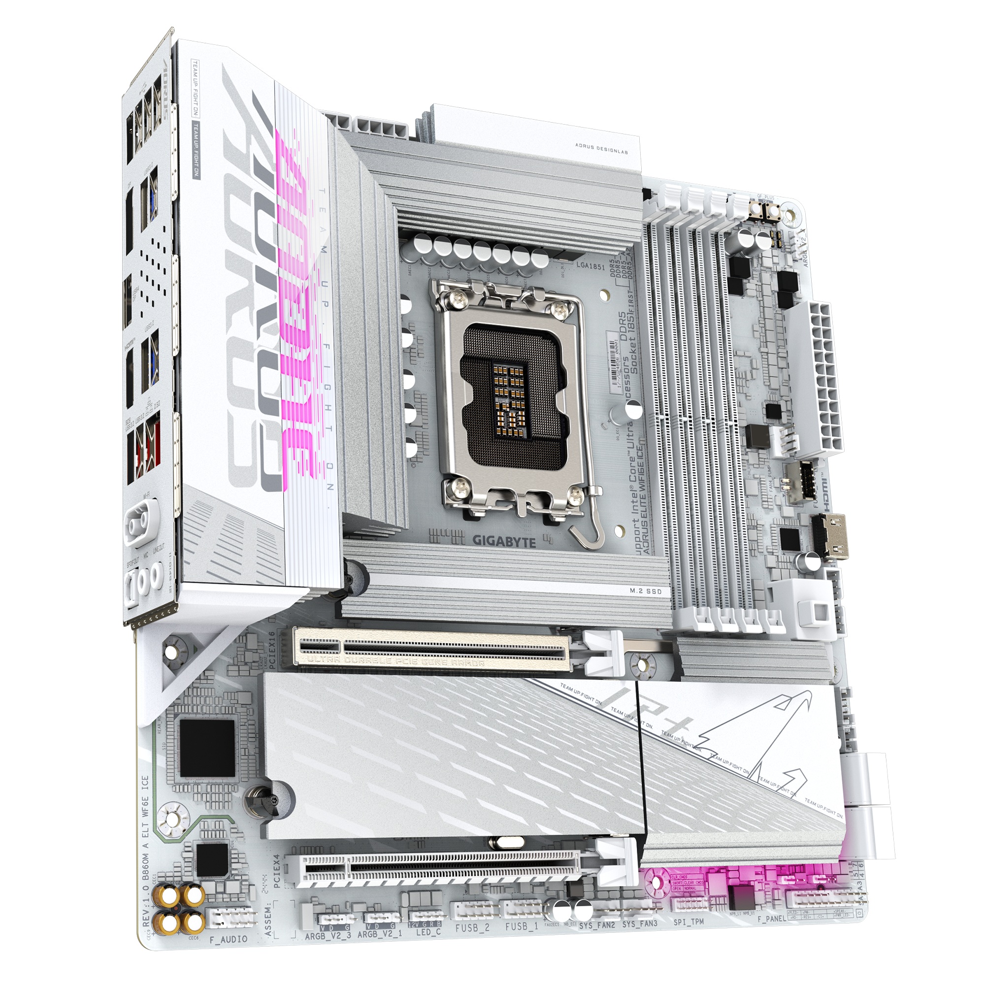 Дънна платка Gigabyte B860M AORUS ELITE WIFI6E ICE LGA1851