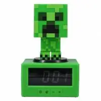 Часовник с аларма Paladone: Minecraft - Creeper Icon Alarm Clock, PP11369MCFV3