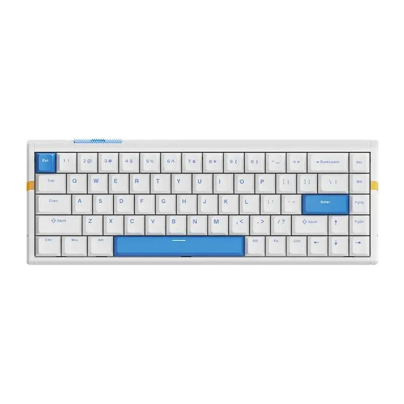Геймърска механична клавиатура ATK RS6 - 8K, Gateron Jade Pro Switches [Linear] - White