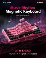 Геймърска механична клавиатура ATK RS6 - 8K, Gateron Jade Pro Switches [Linear] - White