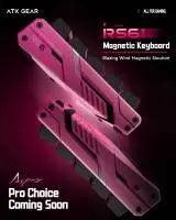 Геймърска механична клавиатура ATK RS6 Ultra - 8K, TTC RGB Magneto Switches [Linear] - White Shadow 
