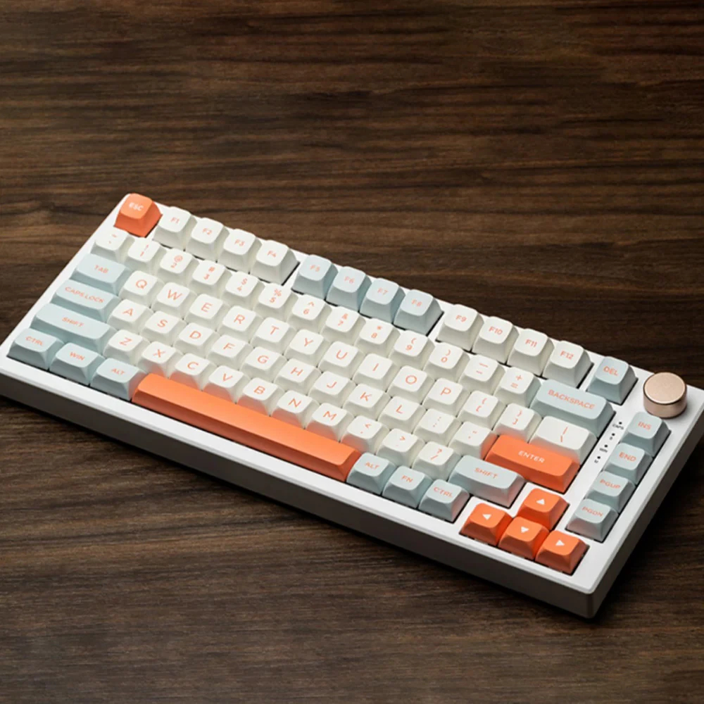 Геймърска механична клавиатура VGN N75 RGB Jelly Orange - Power Silver Switches [Linear]