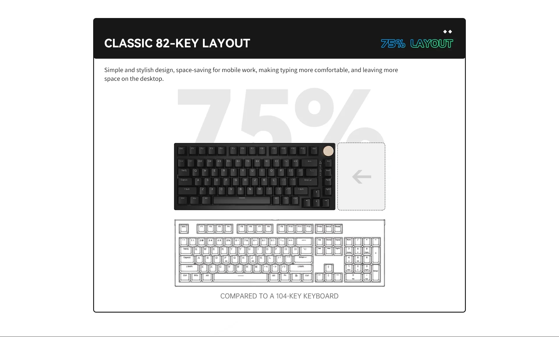 Геймърска механична клавиатура VGN N75 RGB Jelly Orange - Power Silver Switches [Linear]