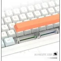 Геймърска механична клавиатура VGN N75 RGB Caribbean Blue - Power Silver Switches [Linear]