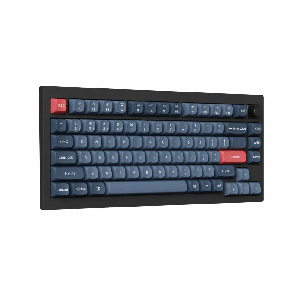 Механична клавиатура Keychron V1 MAX QMK 75% Carbon Black - Wireless