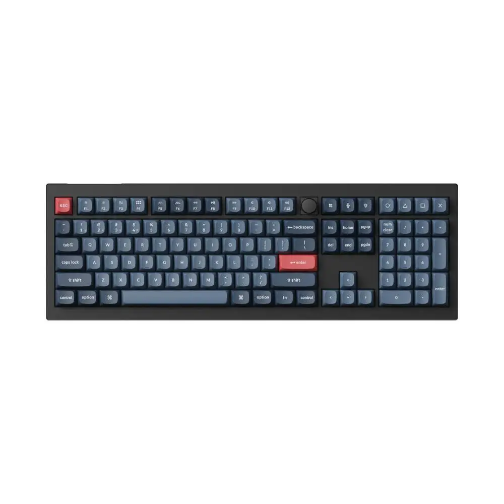 Механична клавиатура Keychron V6 MAX QMK Carbon Black - Wireless, Full-Size