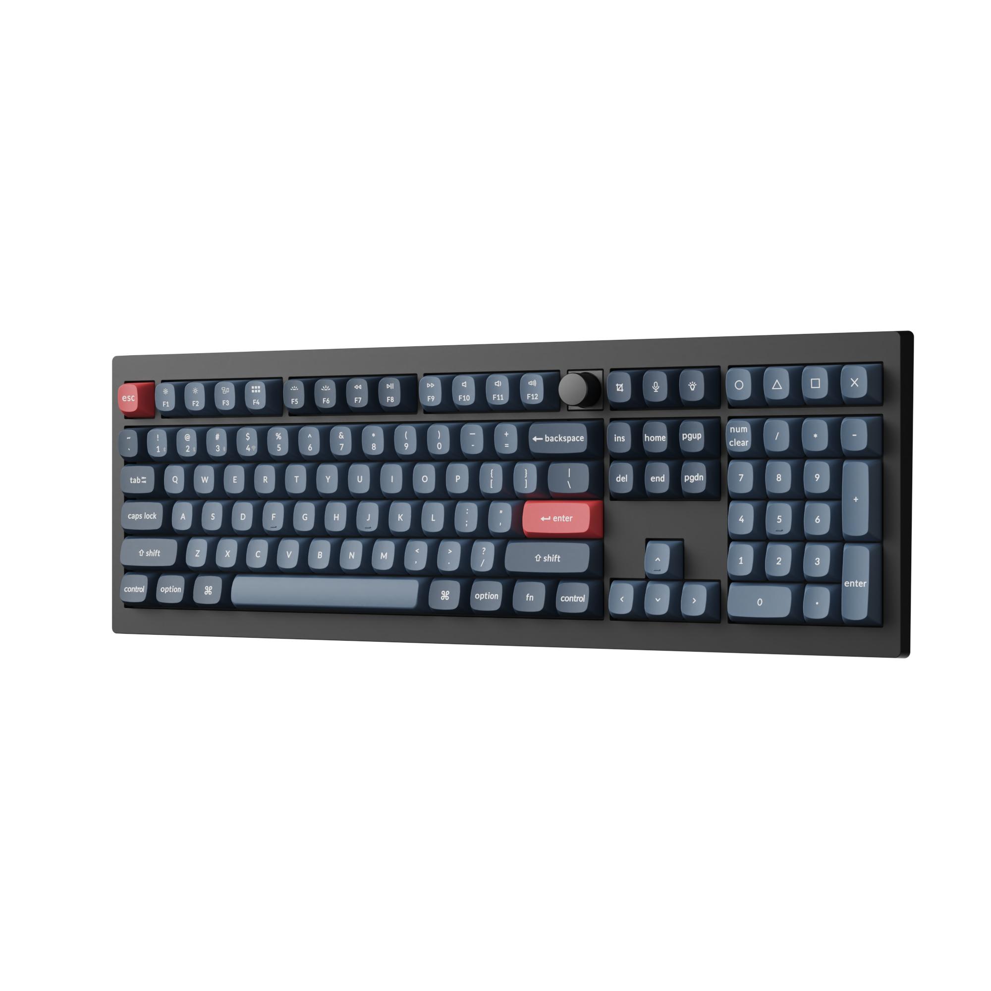 Механична клавиатура Keychron V6 MAX QMK Carbon Black - Wireless, Full-Size