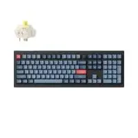 Механична клавиатура Keychron V6 MAX QMK Carbon Black - Wireless, Full-Size