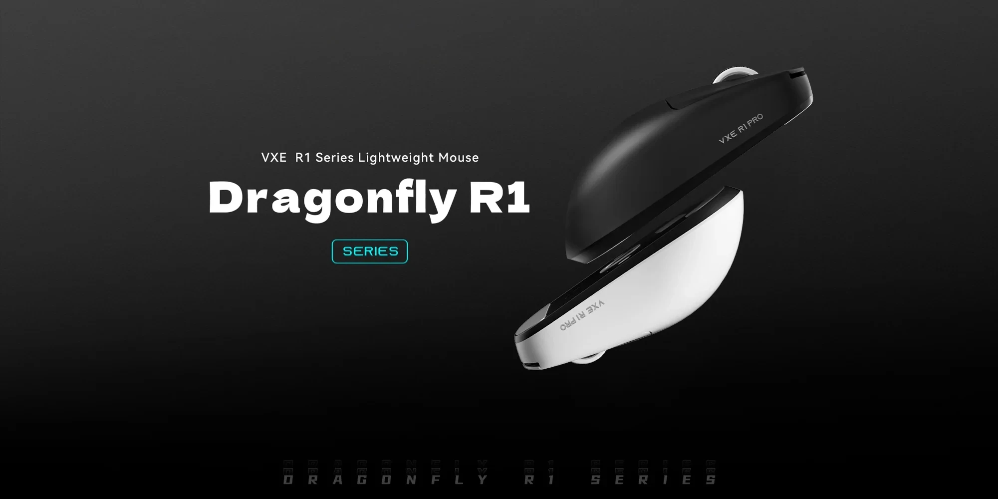 Геймъркса мишка VXE Dragonfly R1 SE+ - Huano Blue Glow V2, White