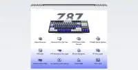 Геймърска механична клавиатура ATK Z87 PRO Side Engraving - Aniya Switches