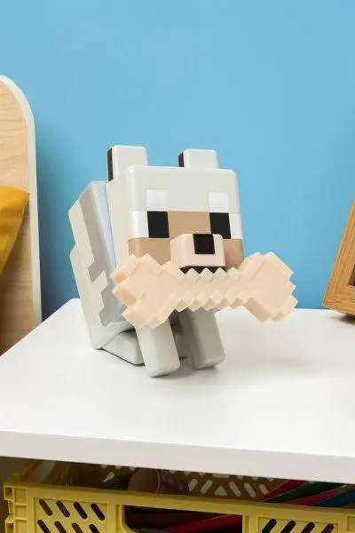 Лампа Paladone Glo Buddies: Minecraft - Wolf Light, PP14761MCF