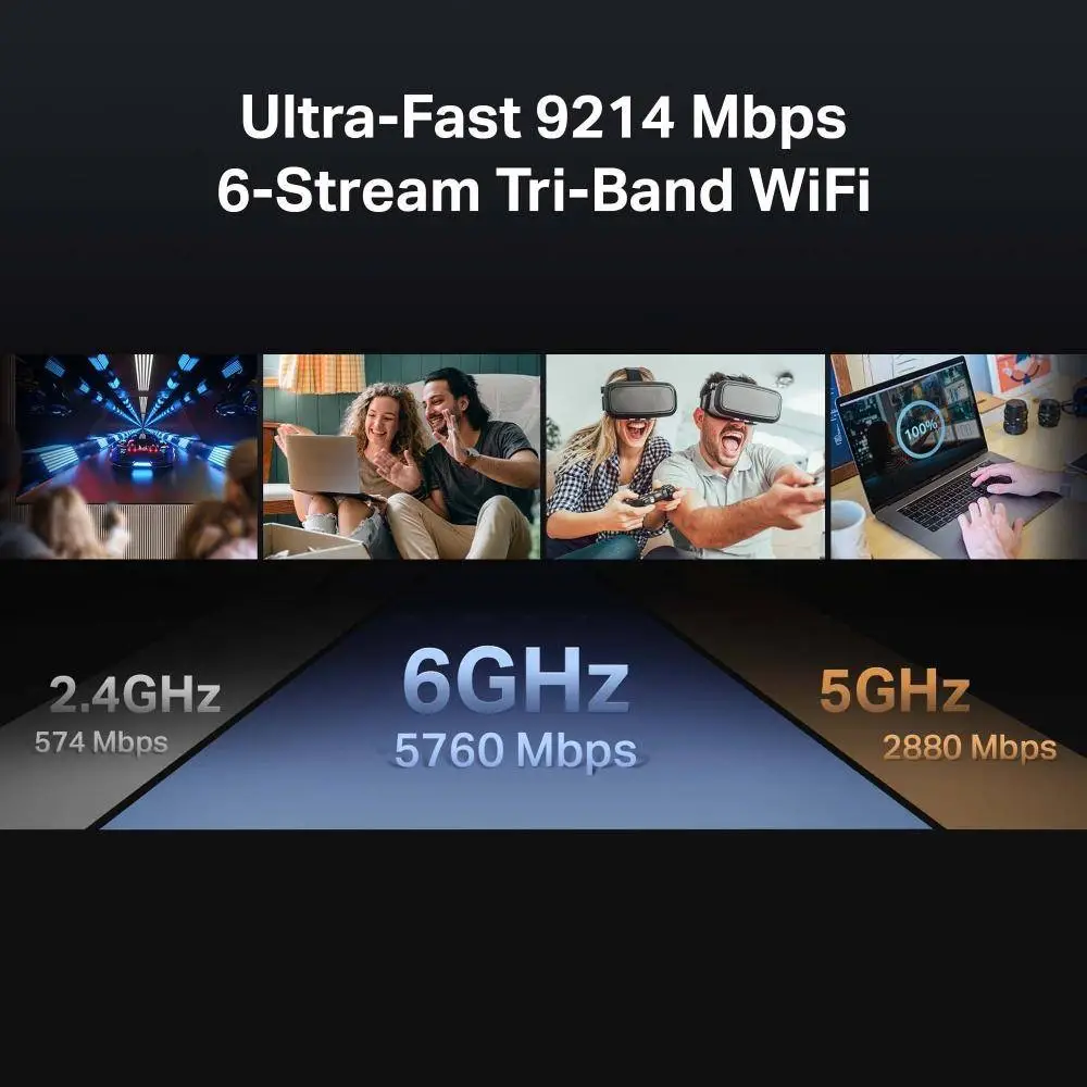 Безжичен рутер TP-Link Archer BE550 Tri-Band Wi-Fi 7
