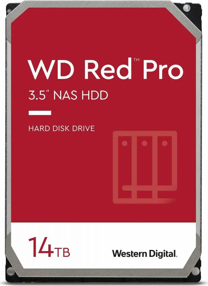 Твърд диск WD Red Pro 14TB NAS 3.5" SATAIII 6Gb/s 7200rpm - WD142KFGX