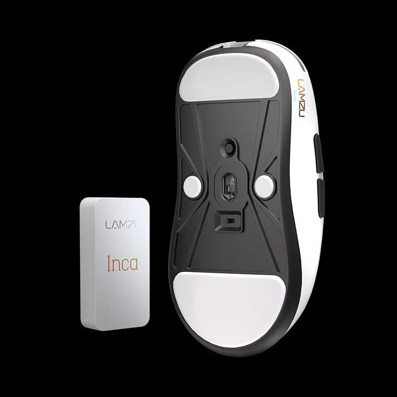 Геймърска мишка Lamzu INCA 8K - Wireless Gaming Mouse - White