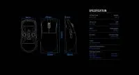 Геймърска мишка Lamzu INCA 8K - Wireless Gaming Mouse - Black