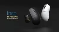 Геймърска мишка Lamzu INCA 8K - Wireless Gaming Mouse - Black