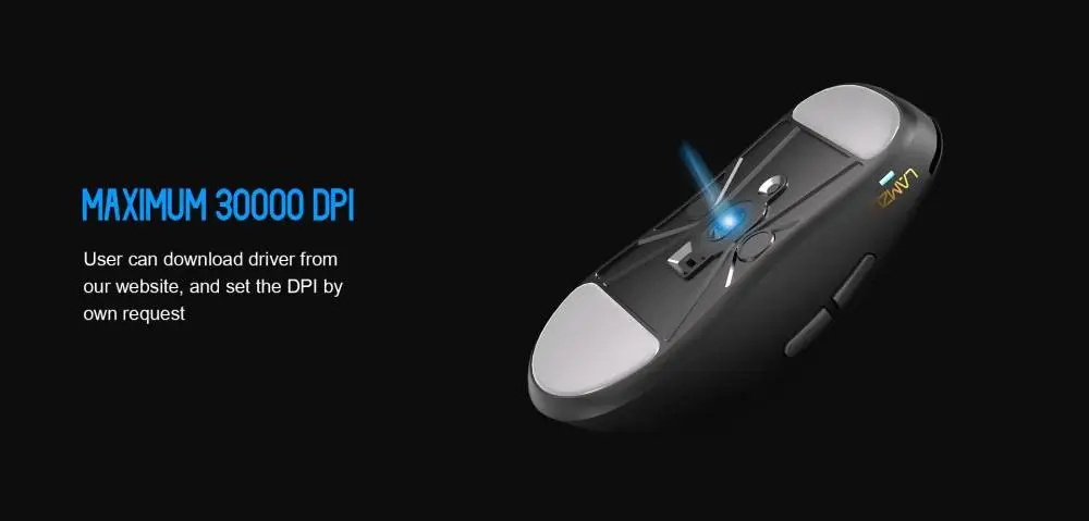 Геймърска мишка Lamzu INCA 8K - Wireless Gaming Mouse - Black