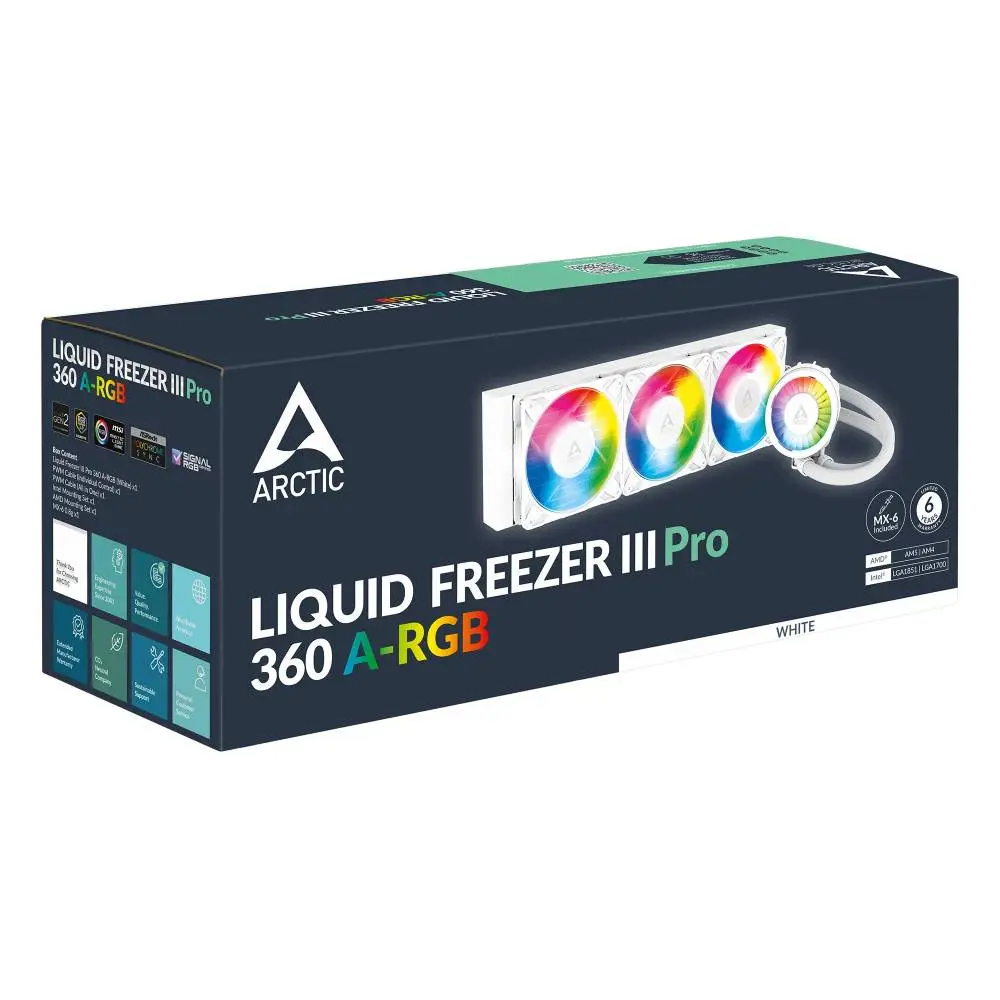 Водно охлаждане Arctic Liquid Freezer III Pro 360 A-RGB White - ACFRE00188A