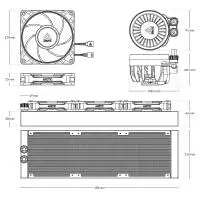 Водно охлаждане Arctic Liquid Freezer III Pro 360 A-RGB White - ACFRE00188A