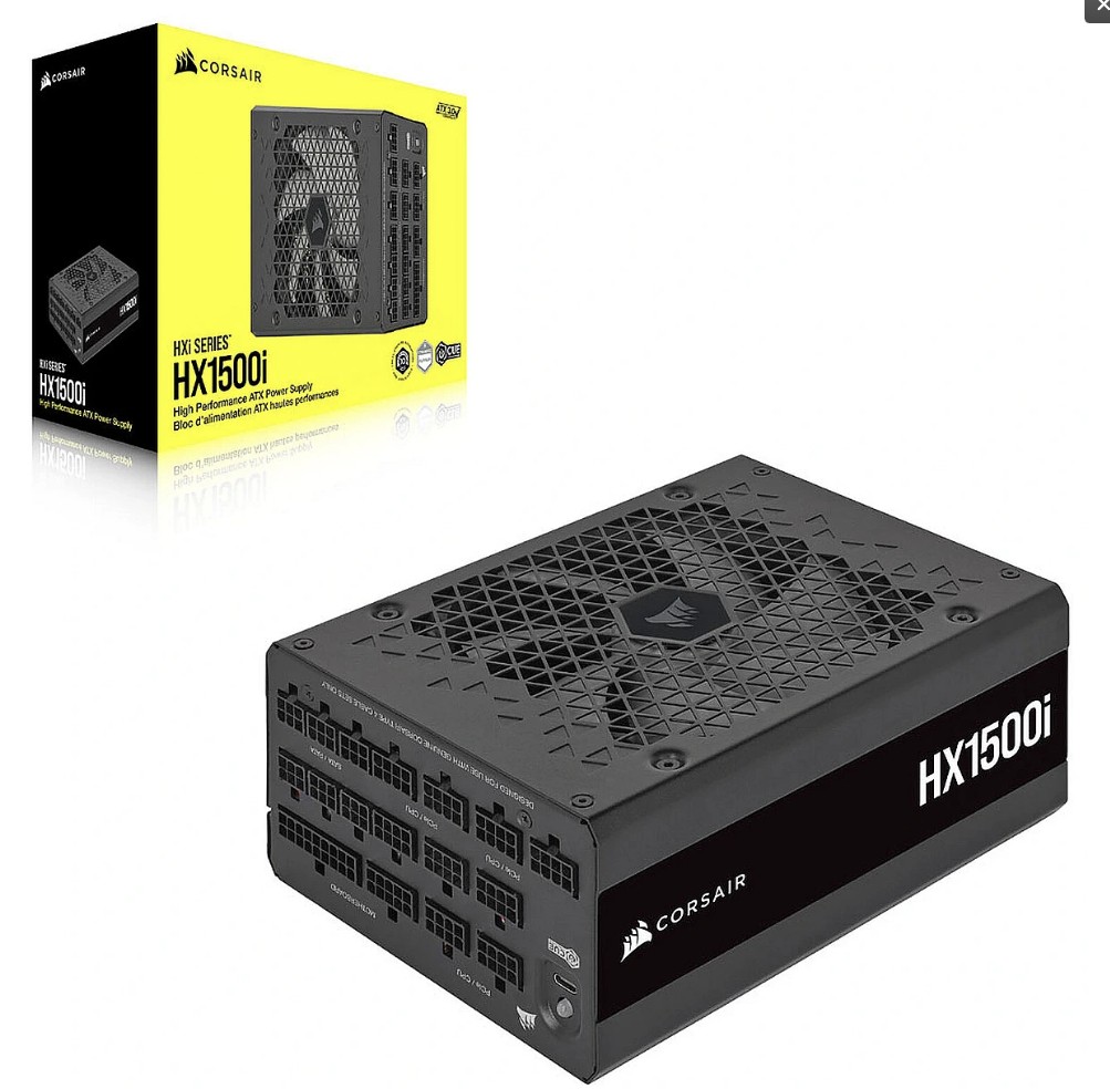 Захранване Corsair HX1500i (2025) 1500W 80 Plus Platinum ATX 3.1, PCIe 5.1 PSU - CP-9020309-EU
