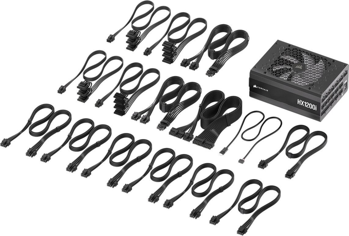 Захранване Corsair HX1200i (2025) 1200W 80 Plus Platinum ATX 3.1, PCIe 5.1 PSU - CP-9020307-EU