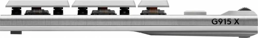 Геймърска клавиатура Logitech G915 X Lightspeed, White, LEDs RGB, GL TACTILE, USB/Bluetooth, US - 920-012690