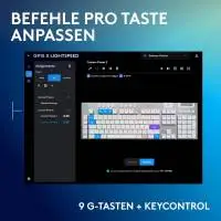 Геймърска клавиатура Logitech G915 X Lightspeed, White, LEDs RGB, GL TACTILE, USB/Bluetooth, US - 920-012690
