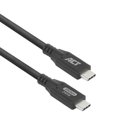 ACT Καλώδιο USB-C - USB-C, 1 μ / USB4, 20Gbps, 240W