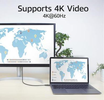 ACT Καλώδιο USB-C - USB-C, 1 μ / USB4, 20Gbps, 240W