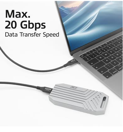 ACT Καλώδιο USB-C - USB-C, 1 μ / USB4, 20Gbps, 240W
