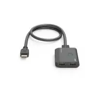 HAMA Сплитер 4K HDMI мъжко - 2 x HDMI женско, черен