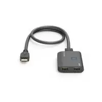 HAMA Сплитер 4K HDMI мъжко - 2 x HDMI женско, черен