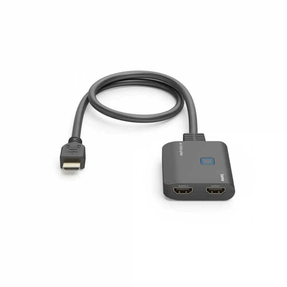 HAMA Сплитер 4K HDMI мъжко - 2 x HDMI женско, черен
