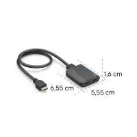 HAMA Сплитер 4K HDMI мъжко - 2 x HDMI женско, черен