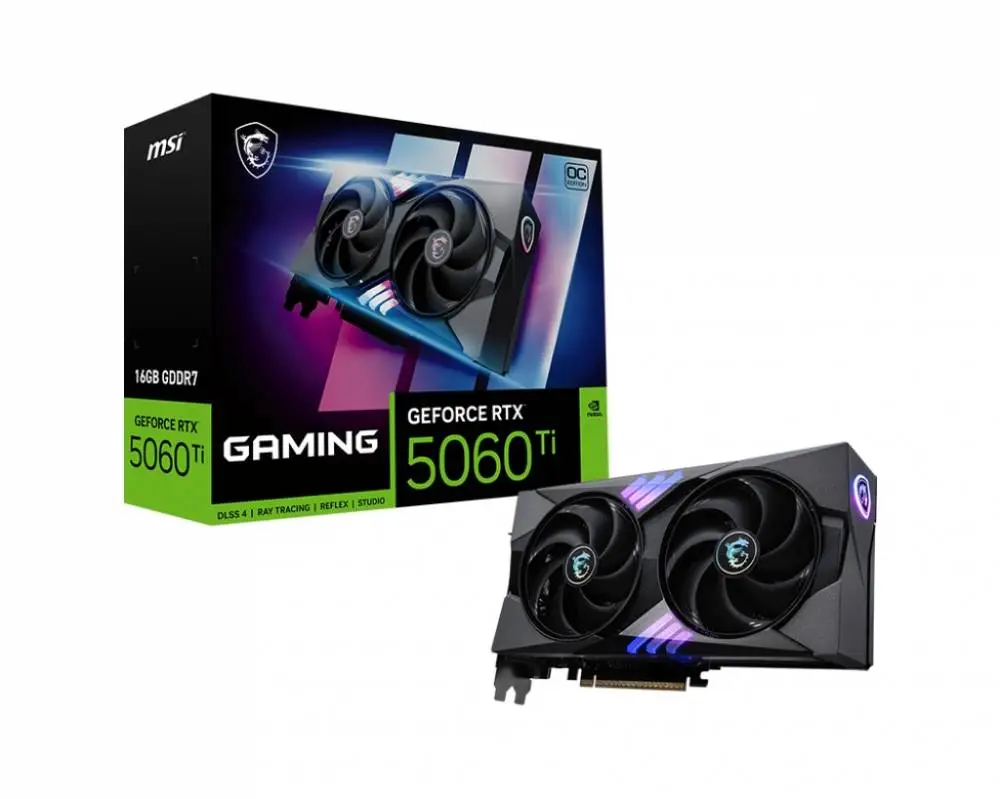 Видео карта MSI GeForce RTX 5060 Ti 8G GAMING OC - 912-V536-005