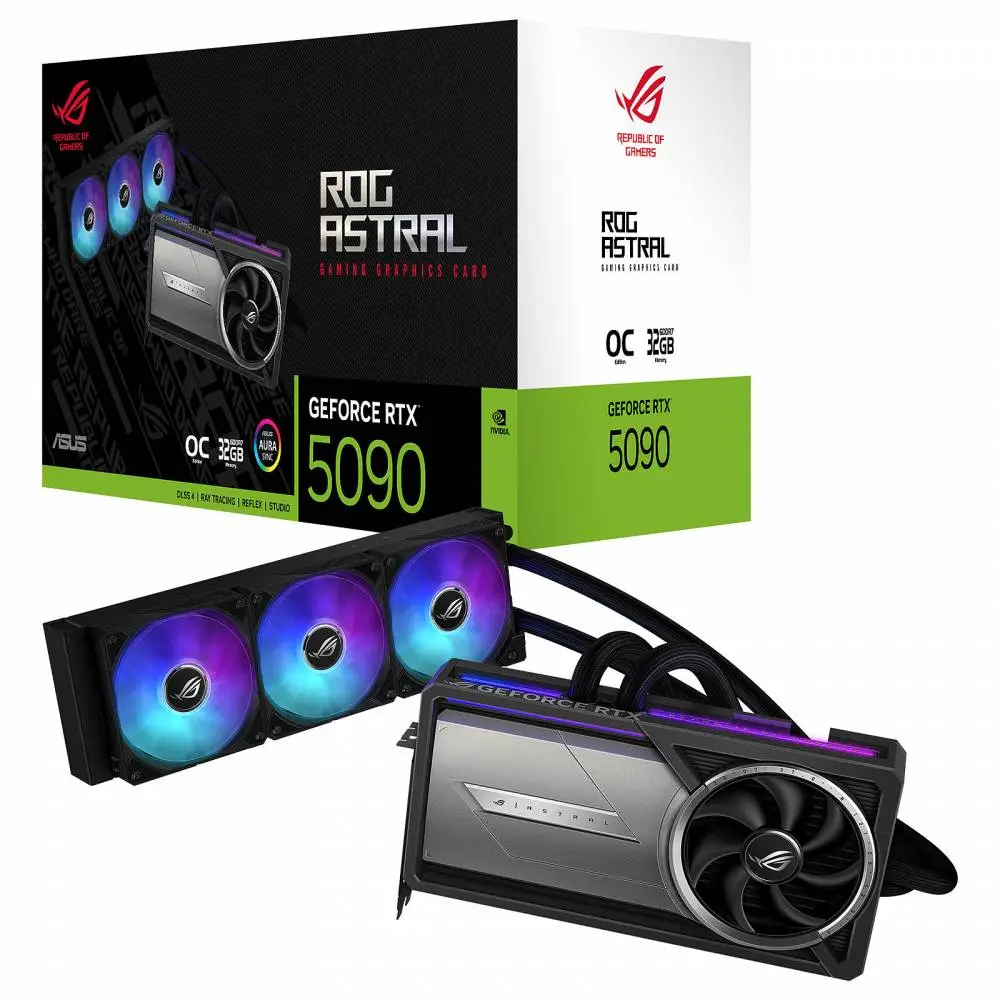 Видео карта ASUS ROG Astral LC GeForce RTX 5090 32GB GDDR7 OC Edition - 90YV0LW2-M0NA00
