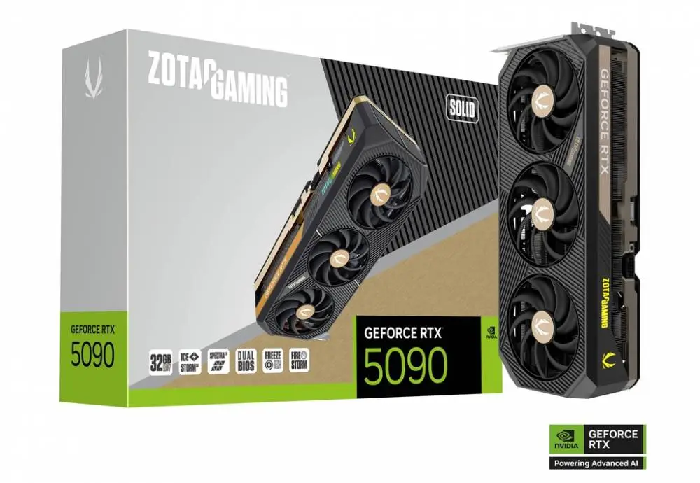 Видео карта ZOTAC GAMING GeForce RTX 5090 SOLID - ZT-B50900D-10P