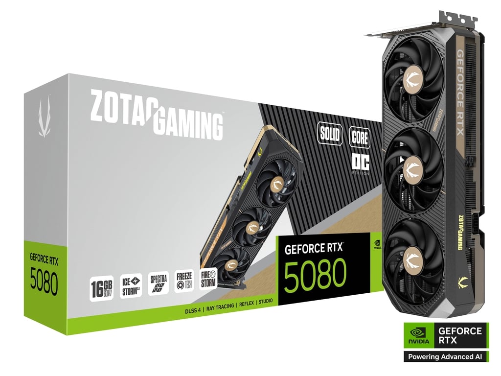 Κάρτα γραφικών ZOTAC GAMING GeForce RTX 5080 SOLID CORE OC 16GB - ZT-B50800J2-10P