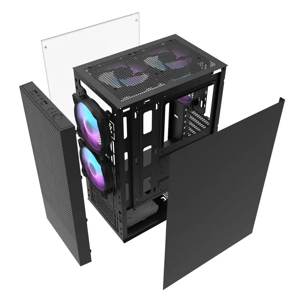 Кутия Darkflash A290 Black Case ATX 3 x 120 mm RGB fans included