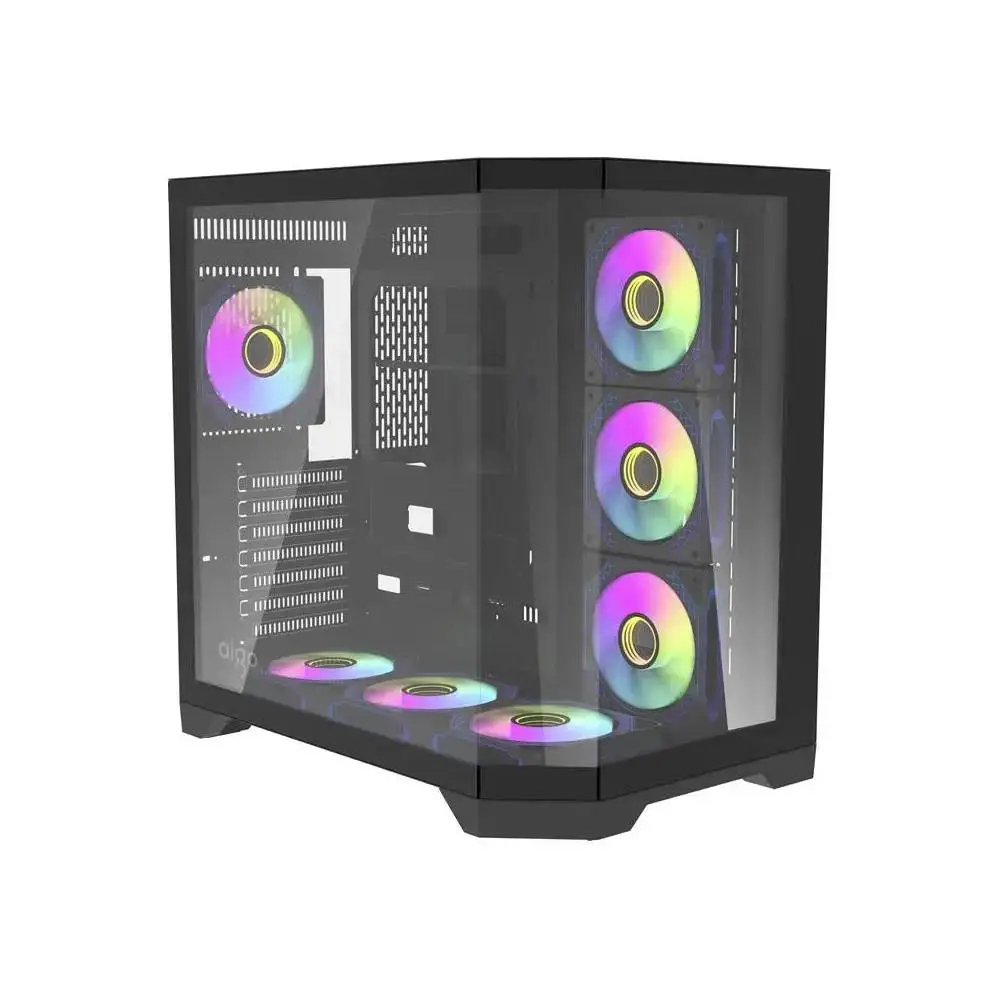 Кутия Aigo FT418 PRO Black Case ATX 7 x 120 mm A-RGB fans included