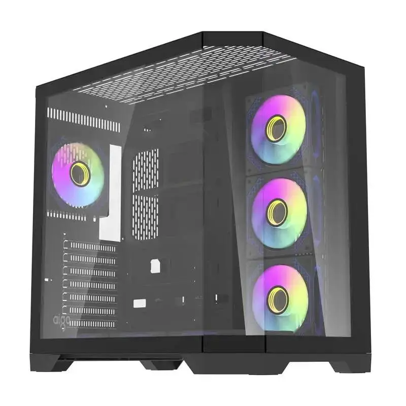 Кутия Aigo FT418 PRO Black Case ATX 7 x 120 mm A-RGB fans included