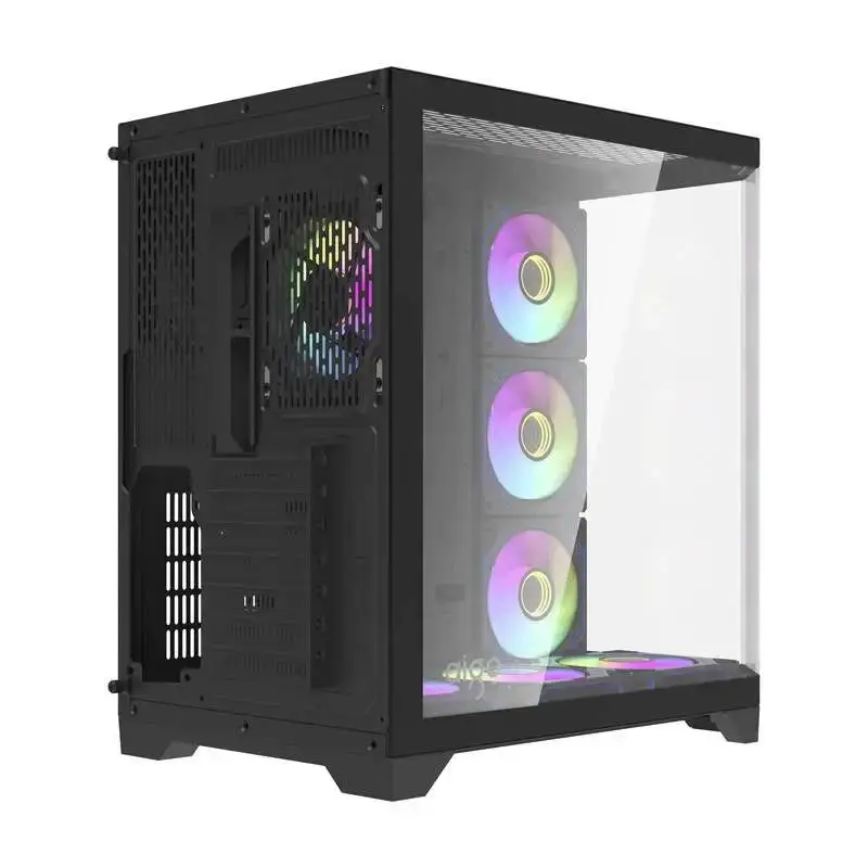 Кутия Aigo FT418 PRO Black Case ATX 7 x 120 mm A-RGB fans included