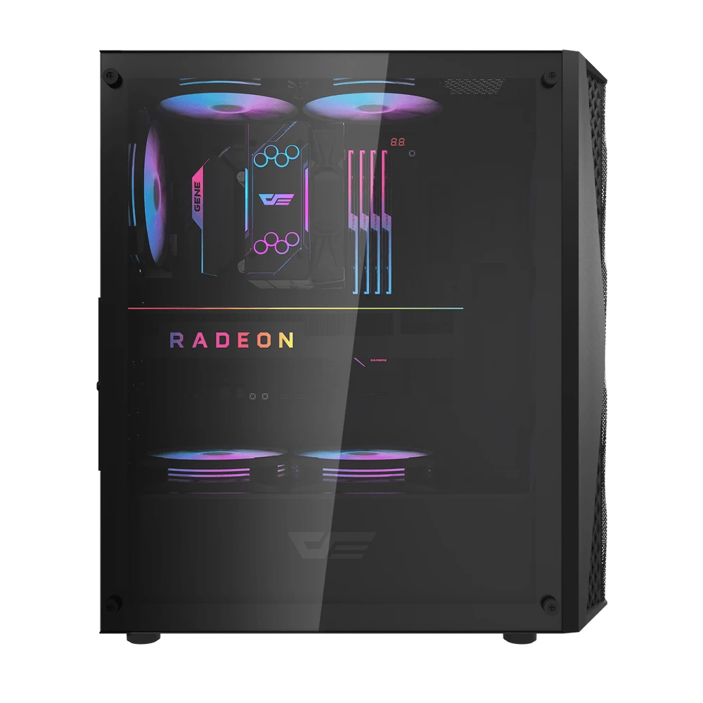 Кутия Darkflash DK352 Black Case ATX 4 fans included