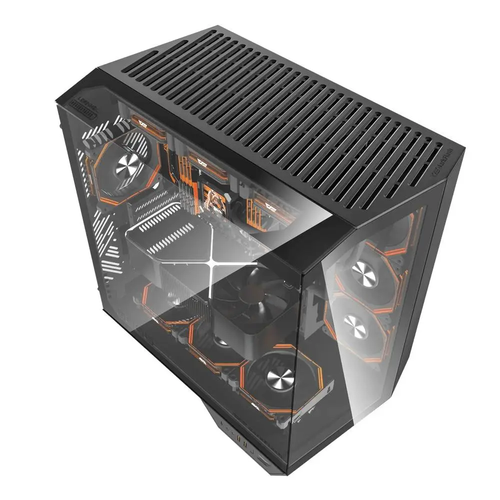Кутия Darkflash DY470 Shadow Black Case ATX 4 x 120 mm Infinity Mirror Fans