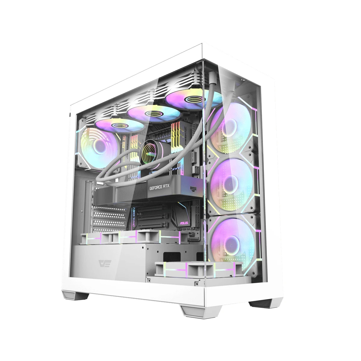Кутия Darkflash DS900 White USB-C Case ATX