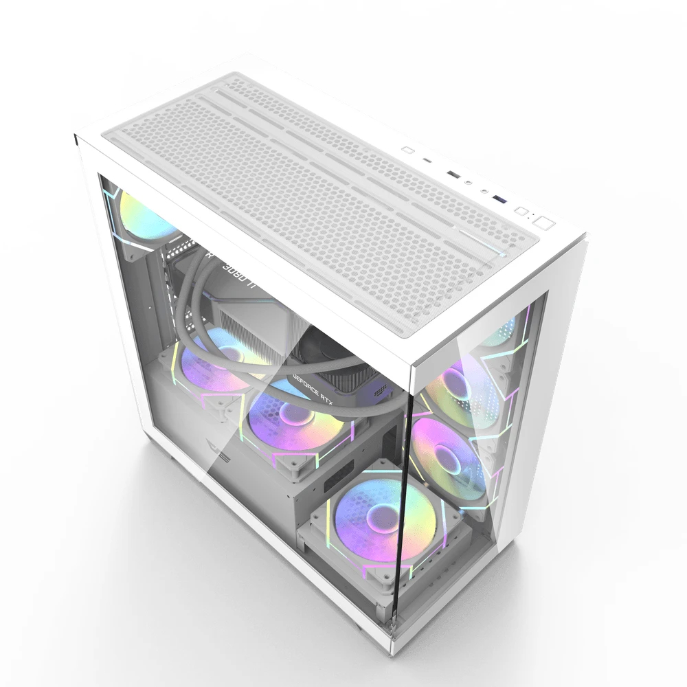 Кутия Darkflash DS900 White USB-C Case ATX