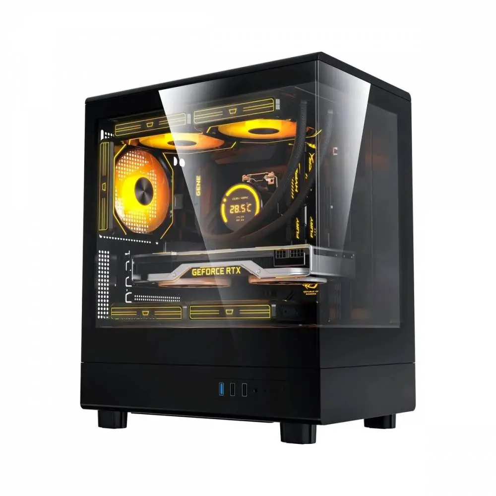 Кутия Darkflash DB330M Black Case mATX Reversed fans included